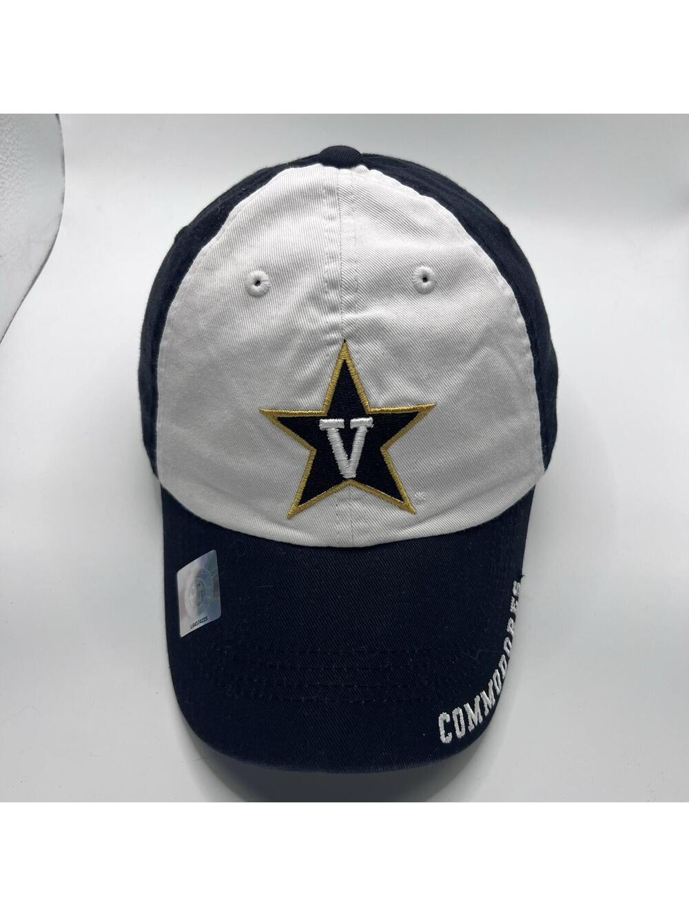 Vanderbilt Commodores Black Baseball Cap Hat Strapback Vandy NCAA Nashville Star